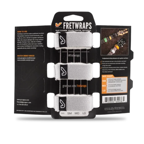Gruv Gear FretWraps White 3-Pack - in package