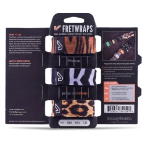 Gruv Gear FretWraps Wild 3-Pack - tiger, zebra, leopard