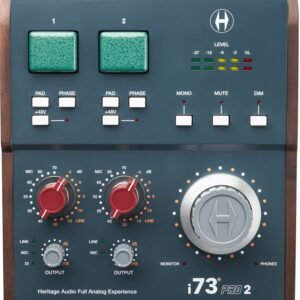Heritage Audio i73 PRO 2 - top view of controls Heritage Audio i73 PRO 2 - top view of controls