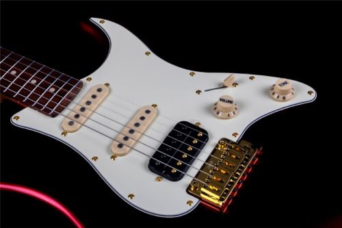 Jet JS-480 Wine Red - detail Jet JS-480 6 String Electric Guitar Wine Red