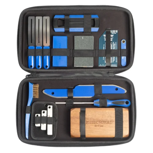 Music Nomad MN880 Fret Tool Set - all 18 pieces in the open case