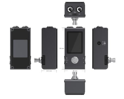 Peterson StroboStomp Mini - dimensions drawing