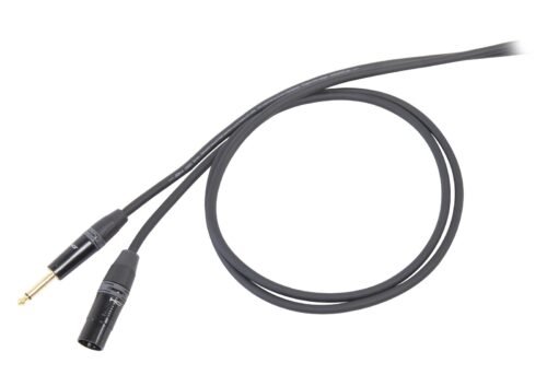 PROEL Die Hard DHS220LU5 - 5 m mono jack to XLR male cable Proel DHS220LU5 DH.UNB.Cable 3P.XLR M-6.3 MN BK 5M