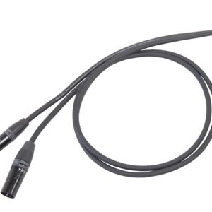PROEL Die Hard DHS230LU3 - 3 m TRS jack to XLR male balanced cable ProEl DHS230LU3 DH.BAL.CABLE.3P.XLR.M.6.3.ST.BK (3 Metres)