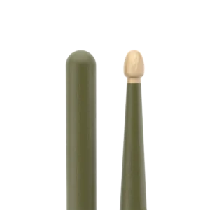ProMark Rebound 5A Painted RBH565AW Army Green - tip and butt end