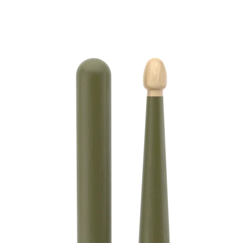 ProMark Rebound 5A Painted RBH565AW Army Green - tip and butt end