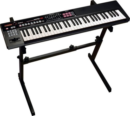 Roland XPS-10 - on a stand, angled view Roland XPS-10 61-Keys Expandable Synthesizer - Product is Discontinued