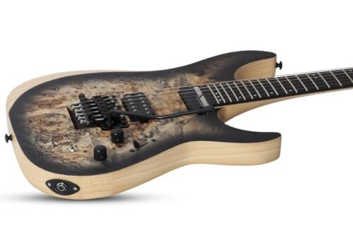Schecter Reaper-6 FR S - Satin Charcoal Burst (SCB) detail view 1 Schecter Reaper-6 FR S - Satin Charcoal Burst (SCB) detail view 1