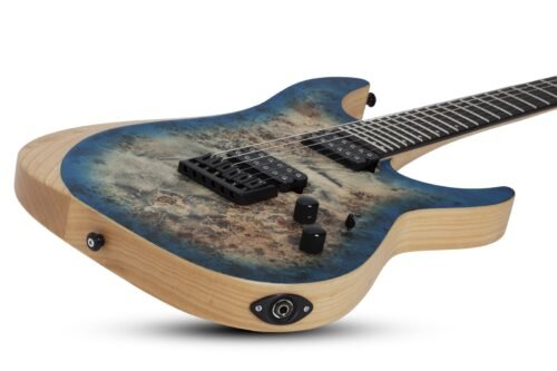Schecter Reaper-6 - Satin Sky Burst (SSKYB) detail view 1 Schecter Reaper-6 - Satin Sky Burst (SSKYB) detail view 1