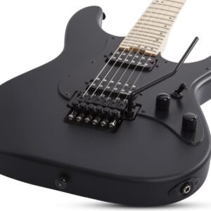 Schecter Sun Valley Super Shredder FR - Satin Black (SBK) detail view 1