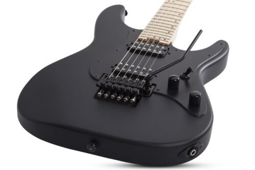 Schecter Sun Valley Super Shredder FR - Satin Black (SBK) detail view 1