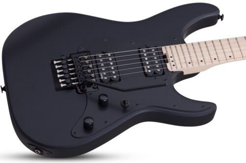Schecter Sun Valley Super Shredder FR - Satin Black (SBK) detail view 2