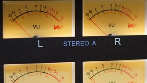 Wolff Audio Console ST-48 - meter bridge close-up Wolff Audio Console ST-48 Channel Console