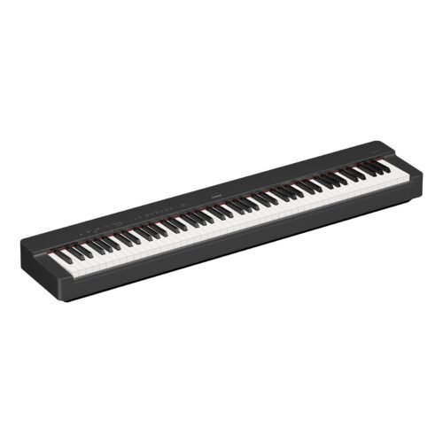 Yamaha P-225 Black - angled view without music rest Yamaha P-Series P-225B Digital Piano 88Keys, Black