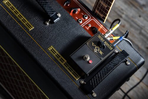 VOX VTB-1 Treble Booster - on top of a VOX amp VOX Effect Pedal Treble Booster VTB-1