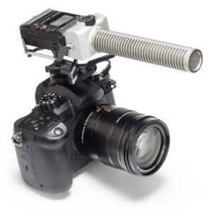 Zoom F1-SP - mounted on a camera Zoom F1 Field Recorder Shotgun Package F1-SP